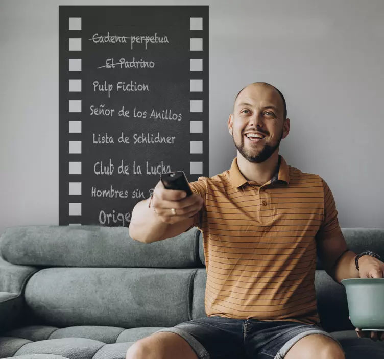 Elokuvateippitaulu kirjoitustaulu tarra - Tenstickers