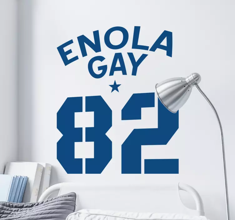 Enola homo-seinä tarra - Tenstickers