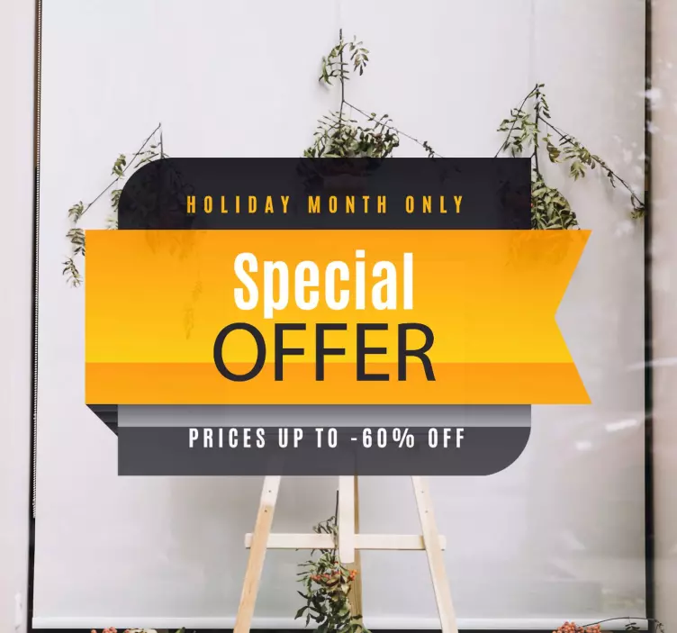 Erikoistarjous Black Friday tarra - Tenstickers