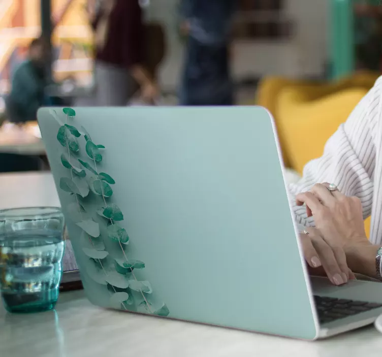 Eukalyptuskuva kannettava tietokone tarra - Tenstickers