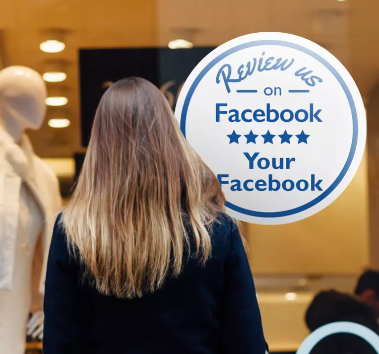 Facebook-ikkunan tarra - Tenstickers