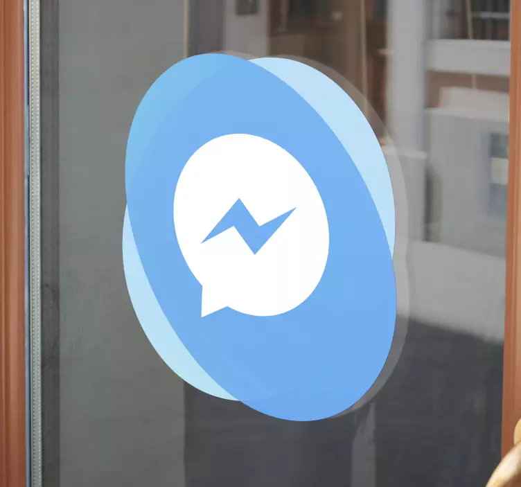 Facebook messenger-logo Ikkunatarrat - Tenstickers