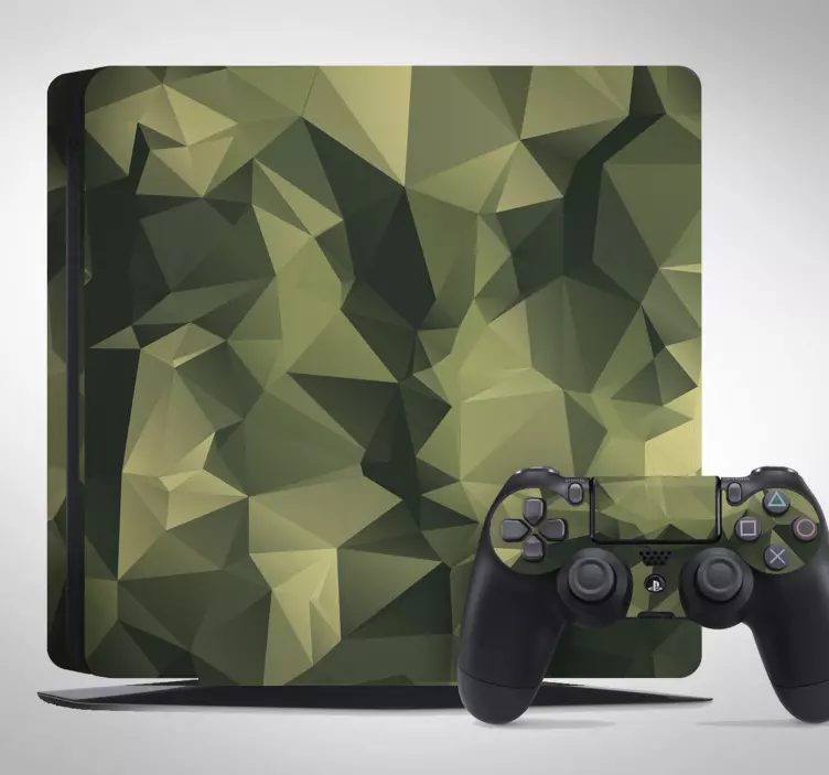 Geometrinen naamiointi ps4 iho - Tenstickers