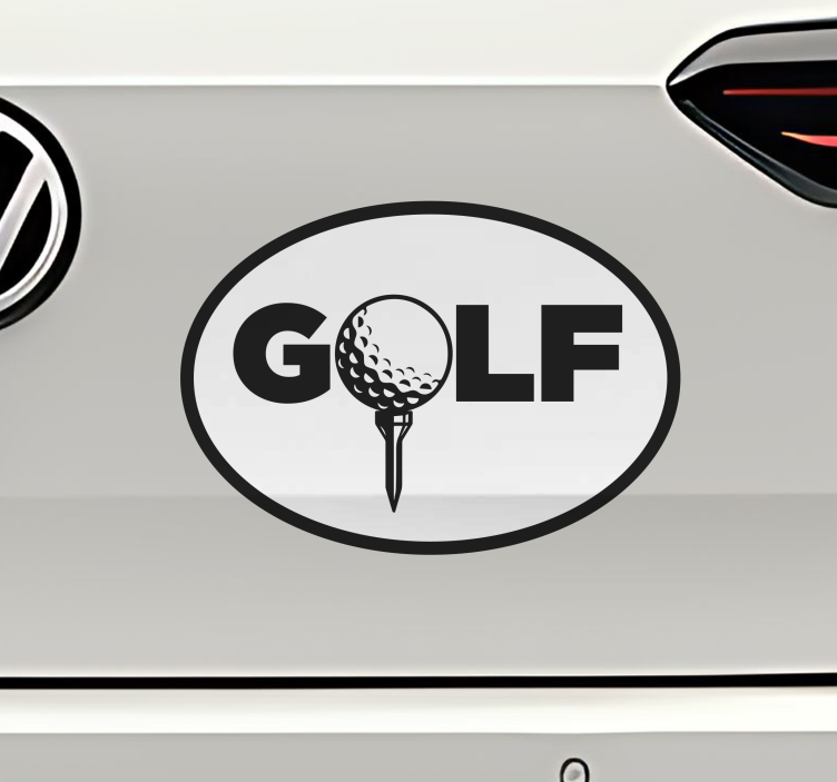 Golf tekstiä muu urheiluaiheinen seinätarra - Tenstickers