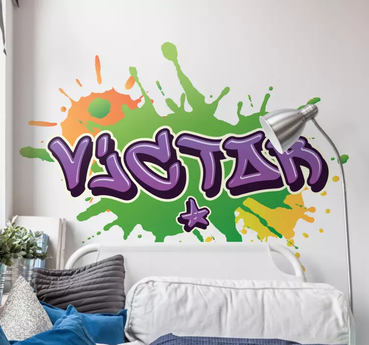 Graffiti nimi pyörre urbaanitarra - Tenstickers