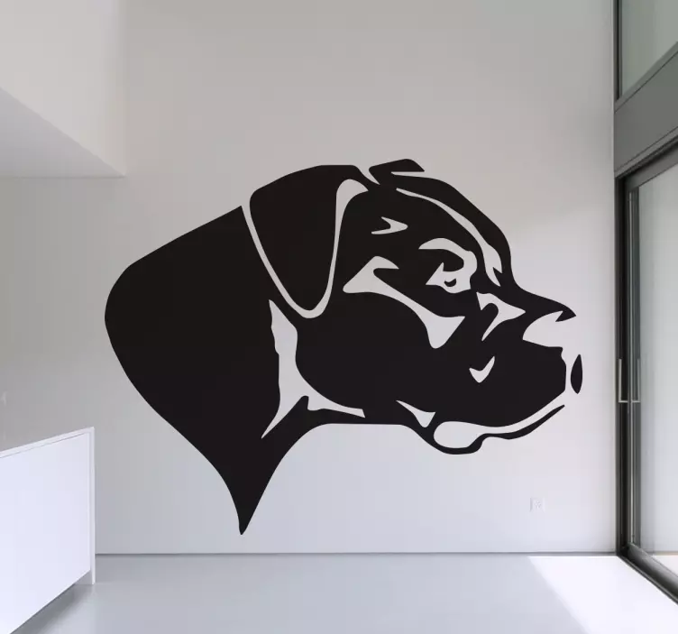 Great dane siluetti -tarra - Tenstickers