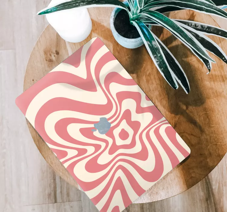 Groovy aalto Abstrakti seinätarra - Tenstickers