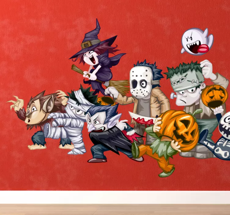 Haamut ja hirviöt lapset -tarra - Tenstickers