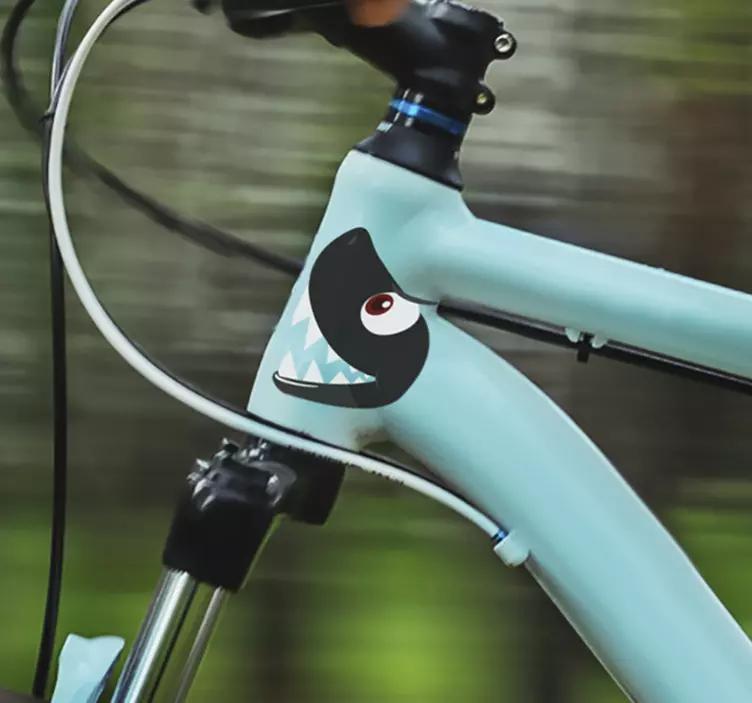 Hauska hain kasvot pyörätarrat - Tenstickers