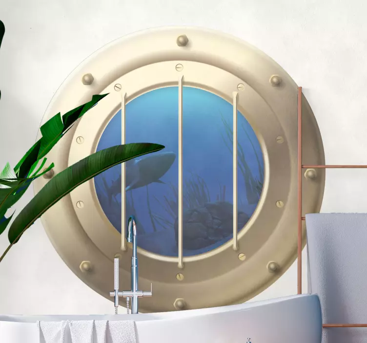 Haita sukellusveneikkunassa Kalatarra - Tenstickers