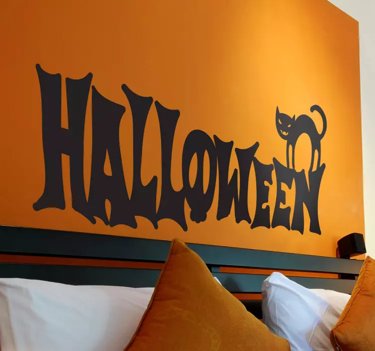 Halloween-logo tarra - Tenstickers