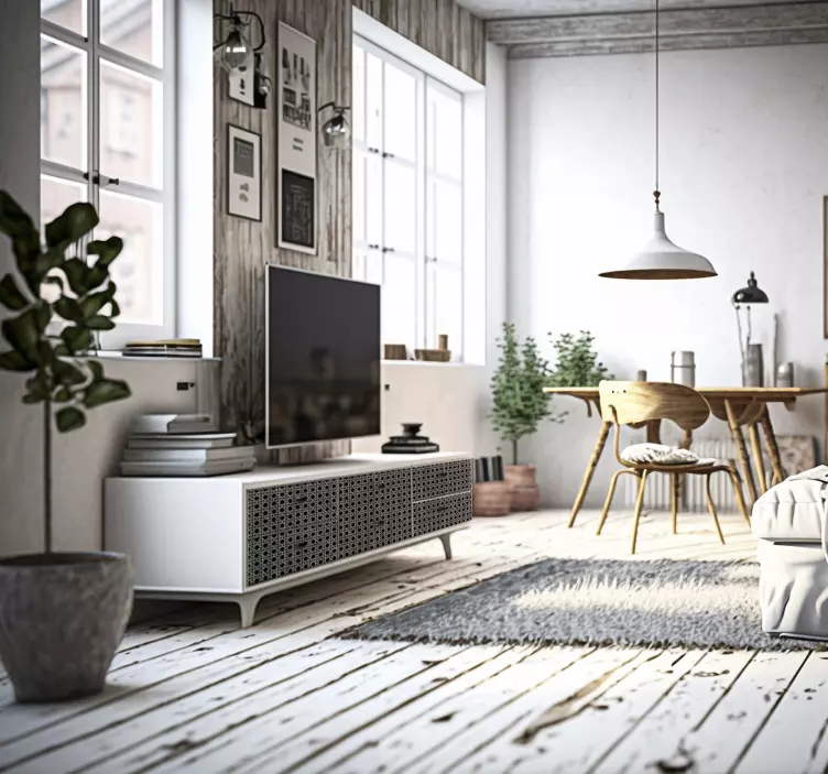 Harmaa cannage Kalustetarra - Tenstickers