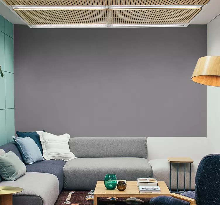 Harmaa yksivärinen vinyylitarra - Tenstickers