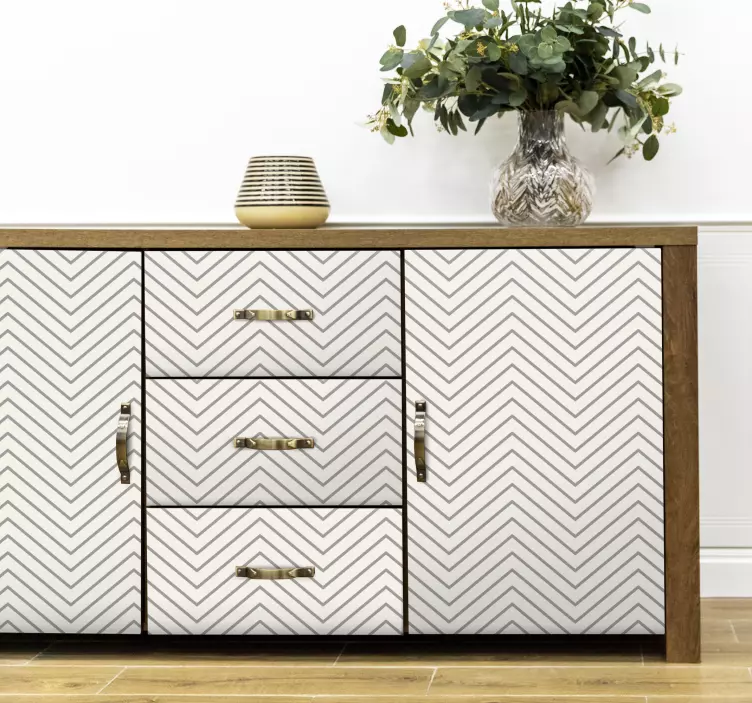 Harmaita viivoja Huonekalutarrat - Tenstickers