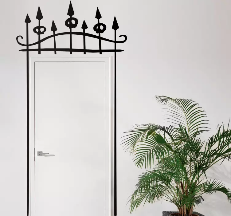 Hautausmaan portti halloween tarrat - Tenstickers