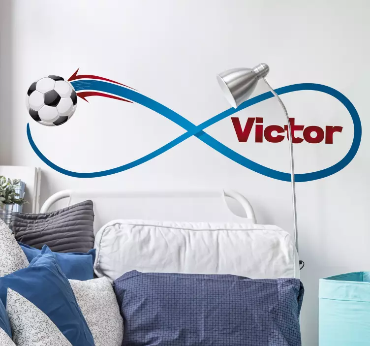 Henkilökohtainen jalkapallo-ääretön tarra - Tenstickers