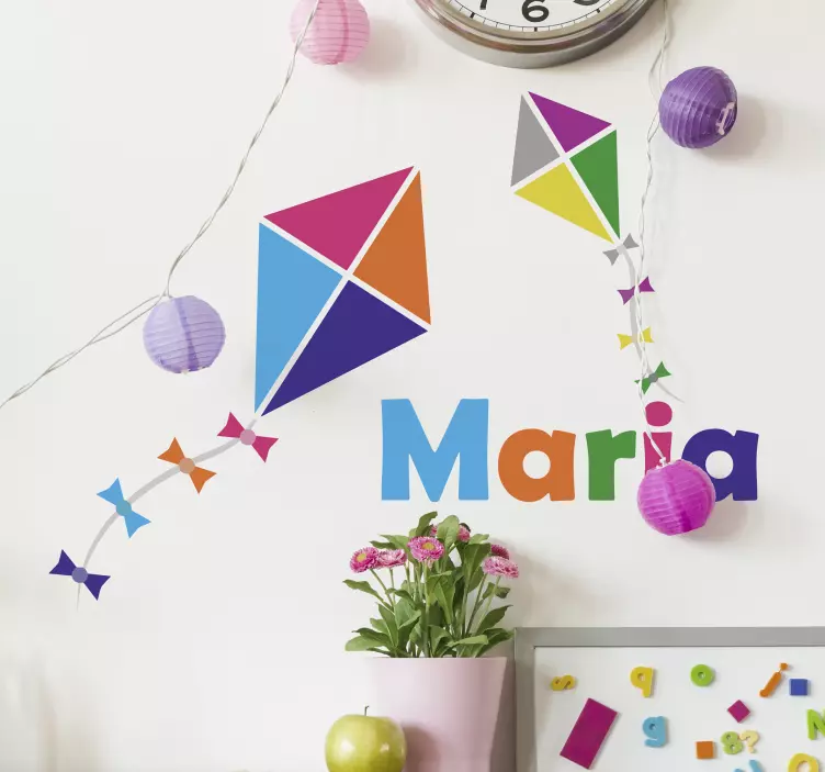 Henkilökohtainen leijalasten tarra - Tenstickers