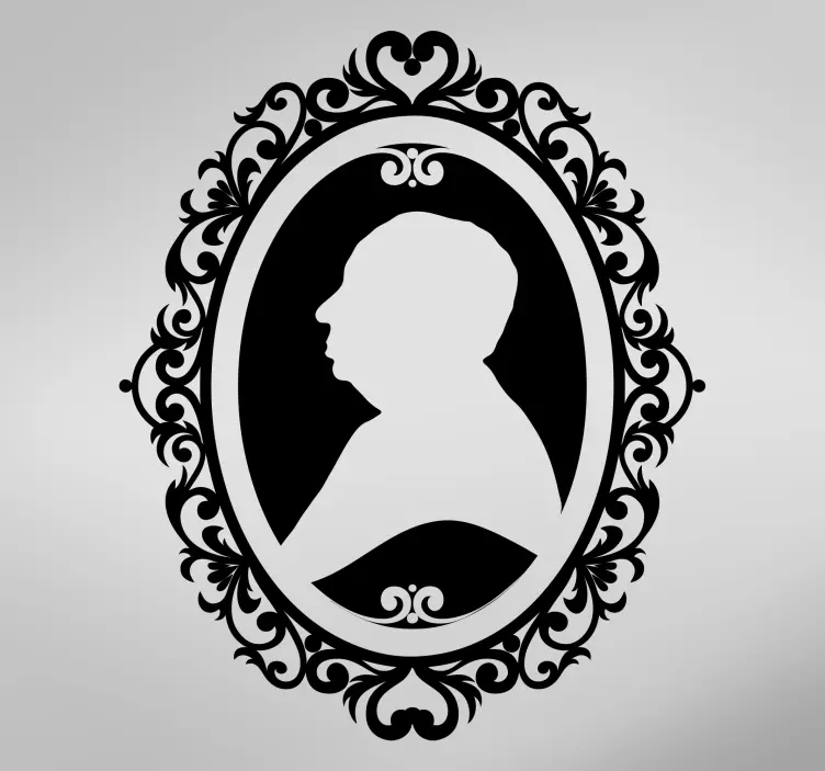 Henkilökohtainen muotokuvakehyksen seinä tarra - Tenstickers