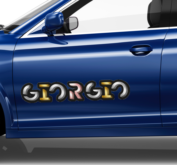 Henkilökohtaisen nimen luominen autotarra - Tenstickers