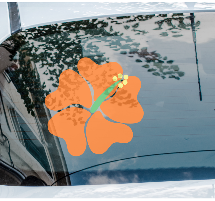 Hibiscus kukka autotarrat - Tenstickers