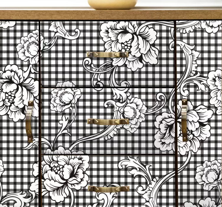 Hienostunut kukka-asetelma tekstuuritarra - Tenstickers