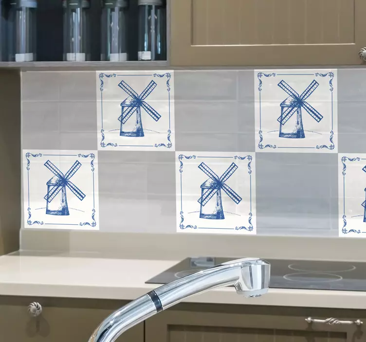 Hollantilaisen myllyn laattavinyylitarra - Tenstickers