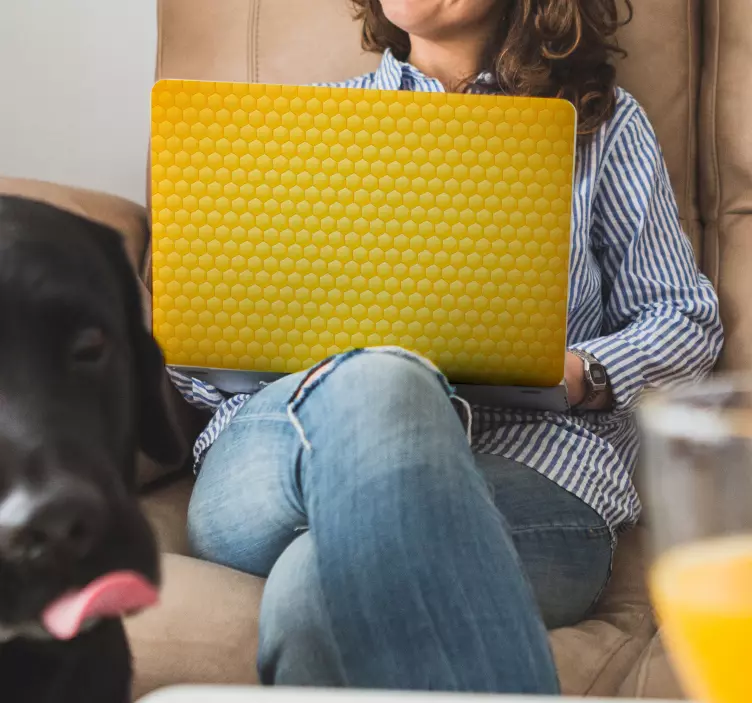 Hunajakenno kannettavan vinyyli tarra - Tenstickers