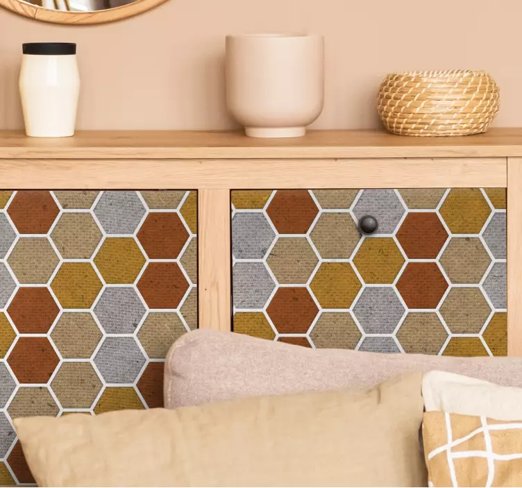 Hunajakennomainen rakenne Huonekalutarrat - Tenstickers