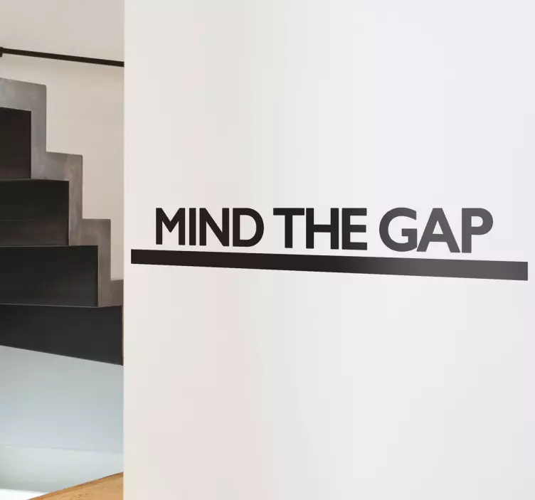 "Mind the gap" sisustustarra olohuoneeseen - Tenstickers