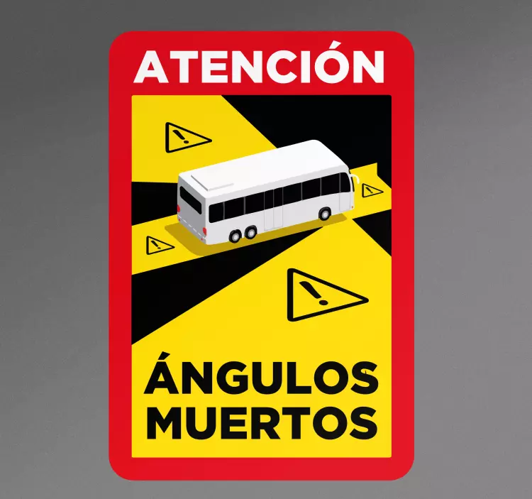 "huomion sokeat kulmat" Kyltti tarra - Tenstickers