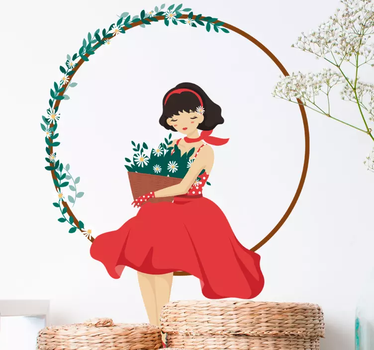 Hyvä tyttö -tarra - Tenstickers