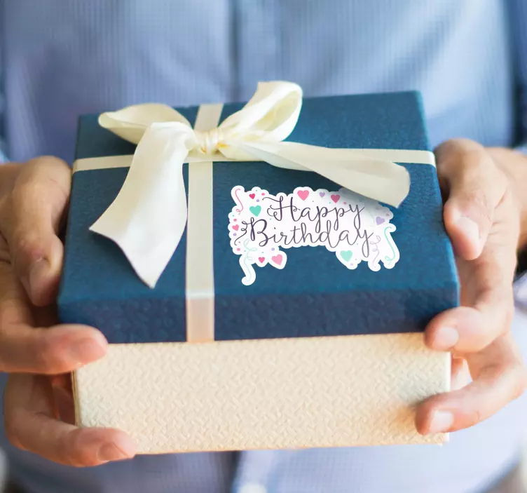 Hyvää syntymäpäivää tarra sisustustarra muut tapahtumat - Tenstickers