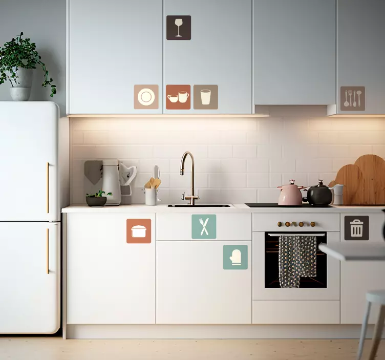 Iconos cajones cocina keittiötarviketarra - Tenstickers