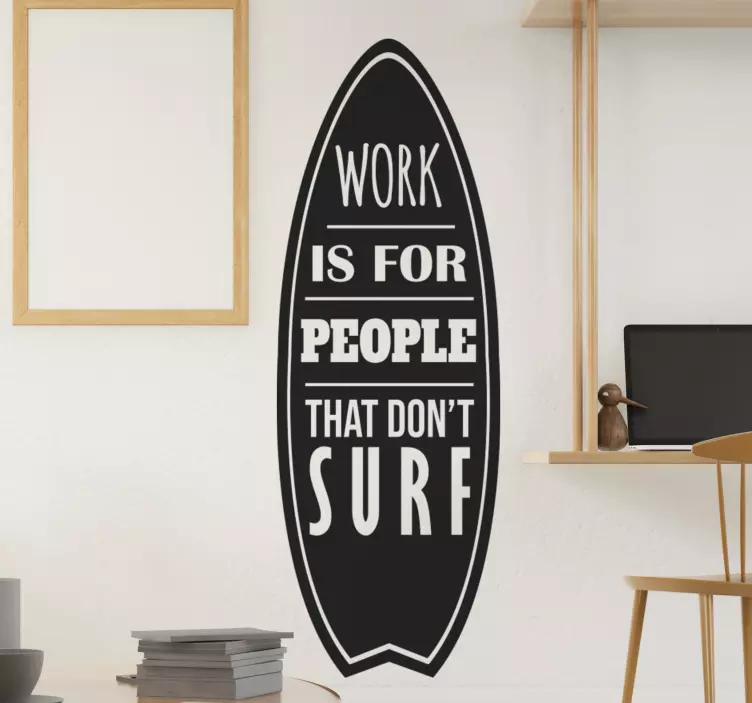 Surffaseinä tarra surffaajille - Tenstickers