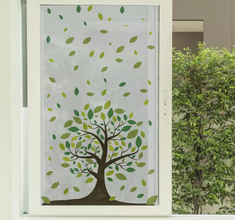 Ainutlaatuinen ikkunatarra puu - Tenstickers