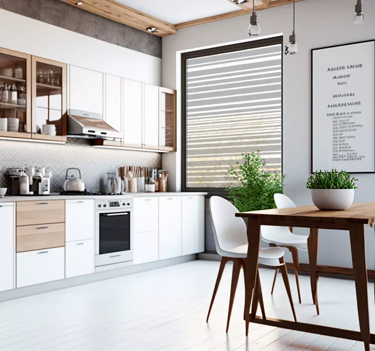 Ikkunatarra vaakaraidat - Tenstickers