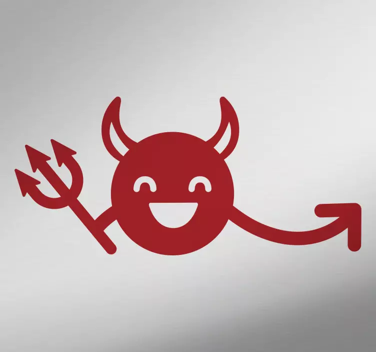 Iloinen Pirulainen seinätarra - Tenstickers