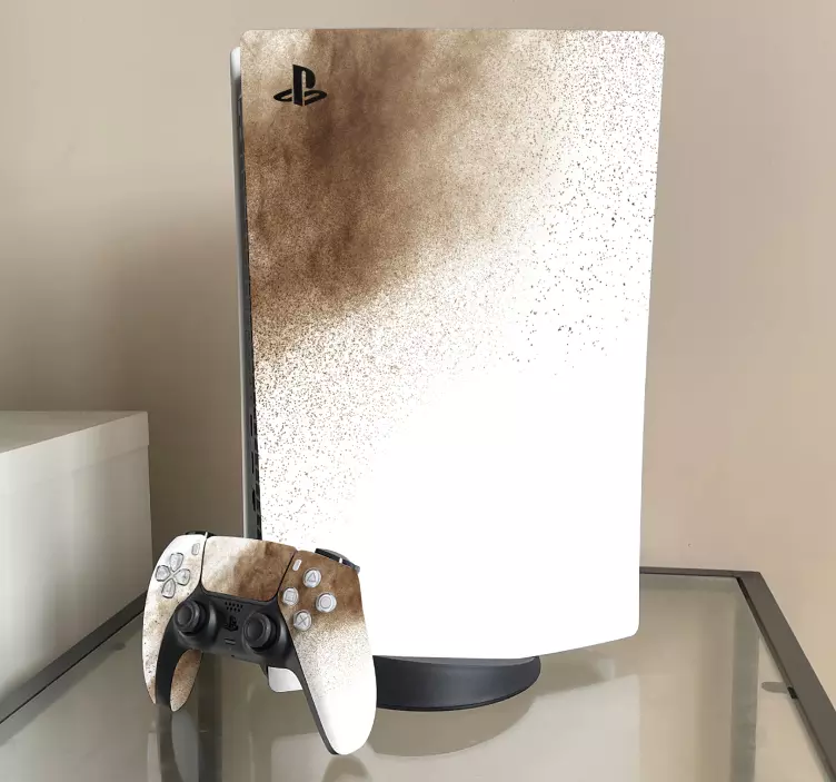 Jäädytysliike ruskea jauhe PS5 skin - Tenstickers