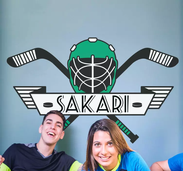 Jääkiekon fi-seinä tarra - Tenstickers