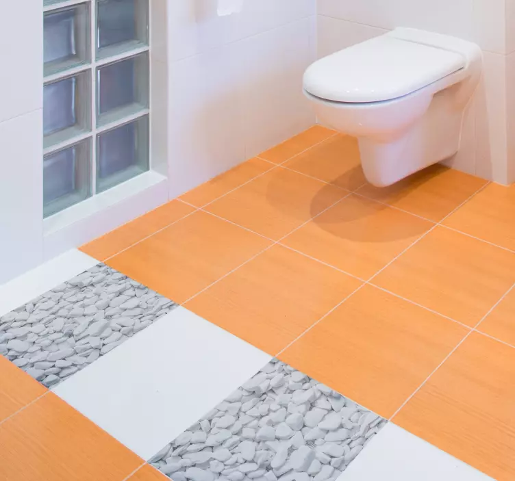 Uniikki jäljitelmäkivi lattiatarra - Tenstickers