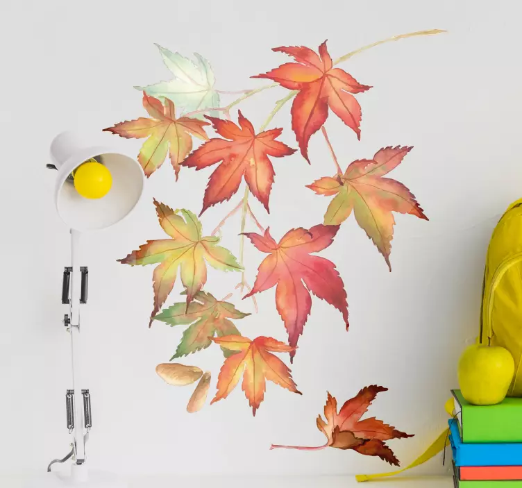 Japanilainen vaahteranlehti seinätarra - Tenstickers