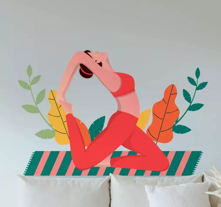 Jooga-asennon kuva terveystarra - Tenstickers