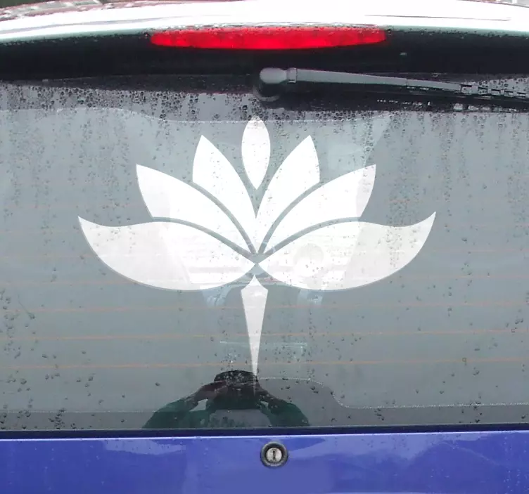 Jooga lotus kukka autotarra - Tenstickers