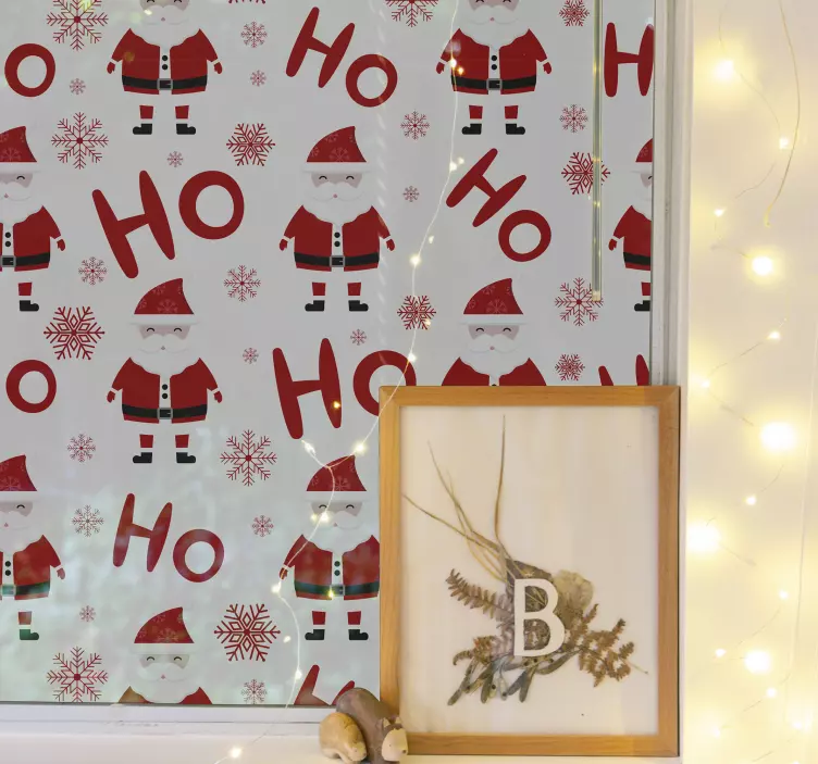 Joulupukki ja hohoho-malli joulutarrat - Tenstickers