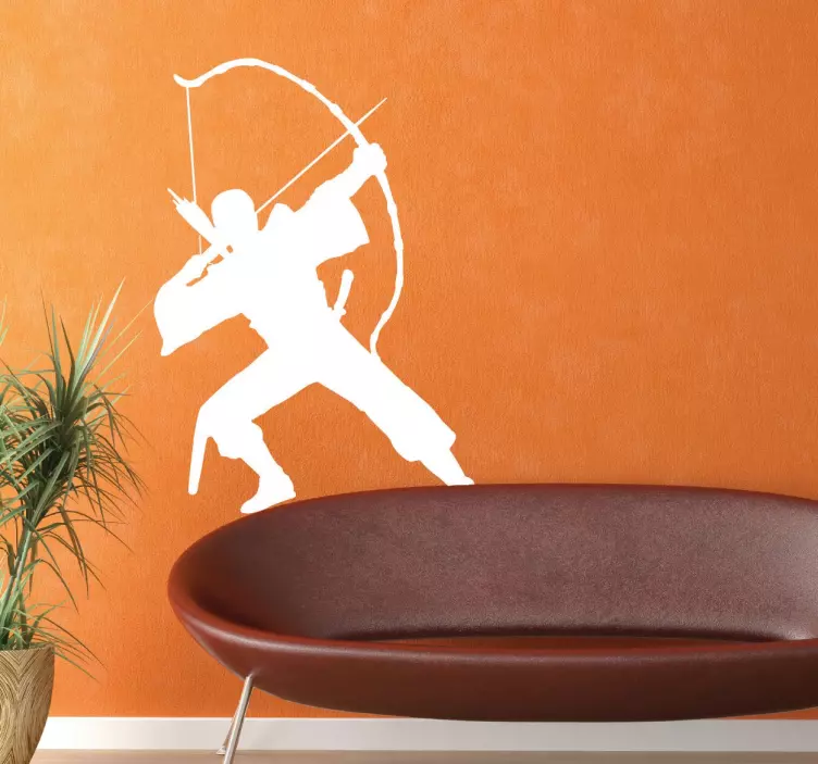 Jousimiehen soturi -tarra - Tenstickers