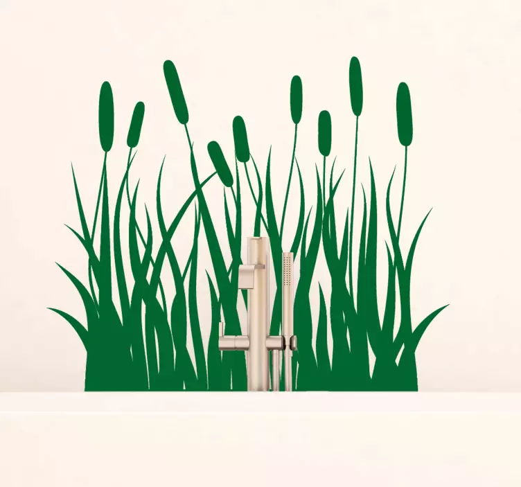 Juncos monocolor kasvien seinätarra - Tenstickers