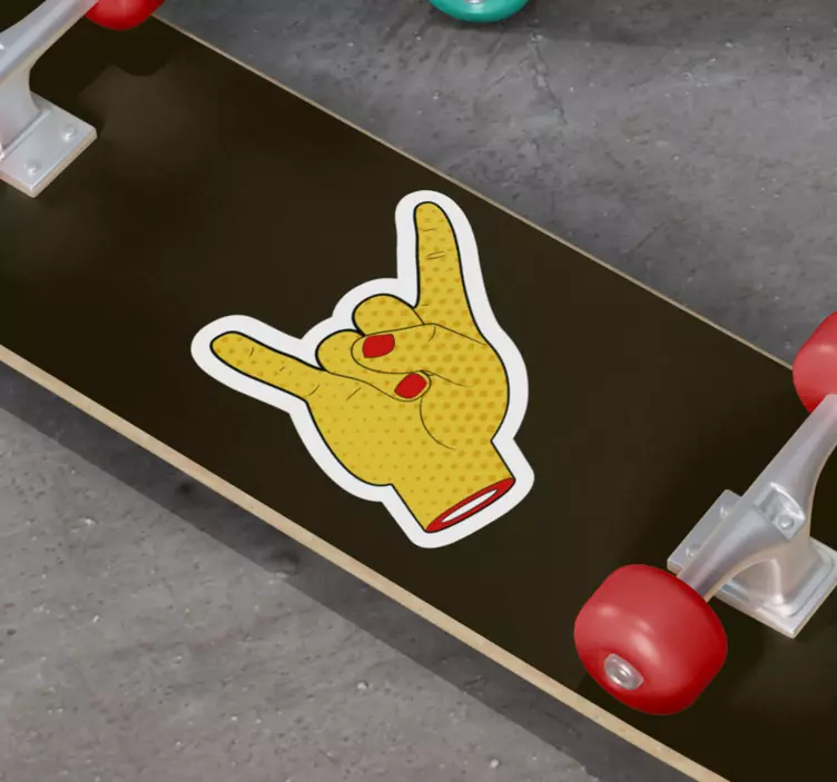 Käden eleen symboli jalkapallo seinätarra - Tenstickers