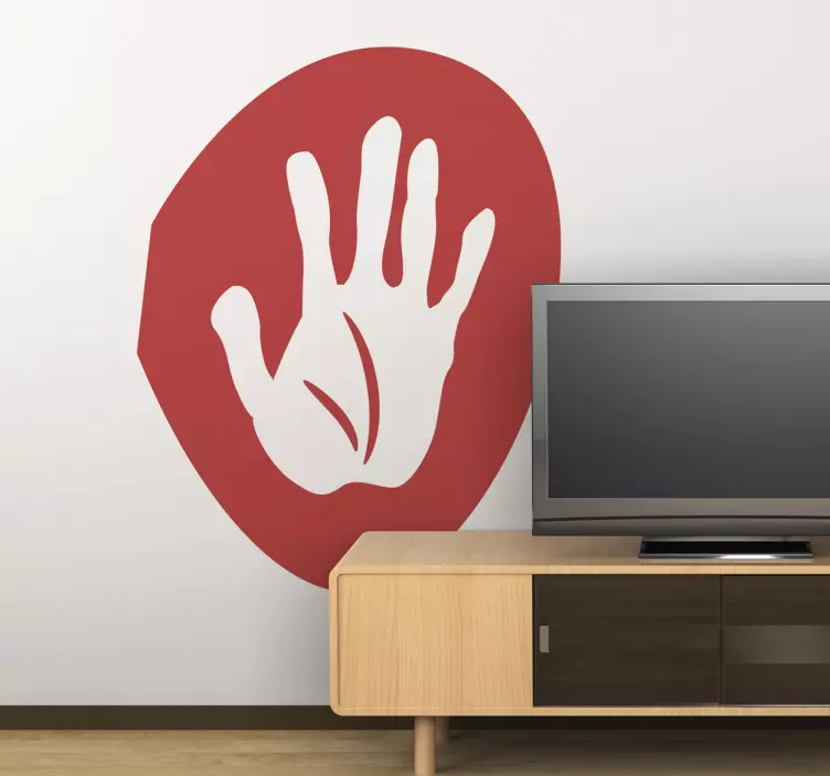 Käden seinä tarra - Tenstickers