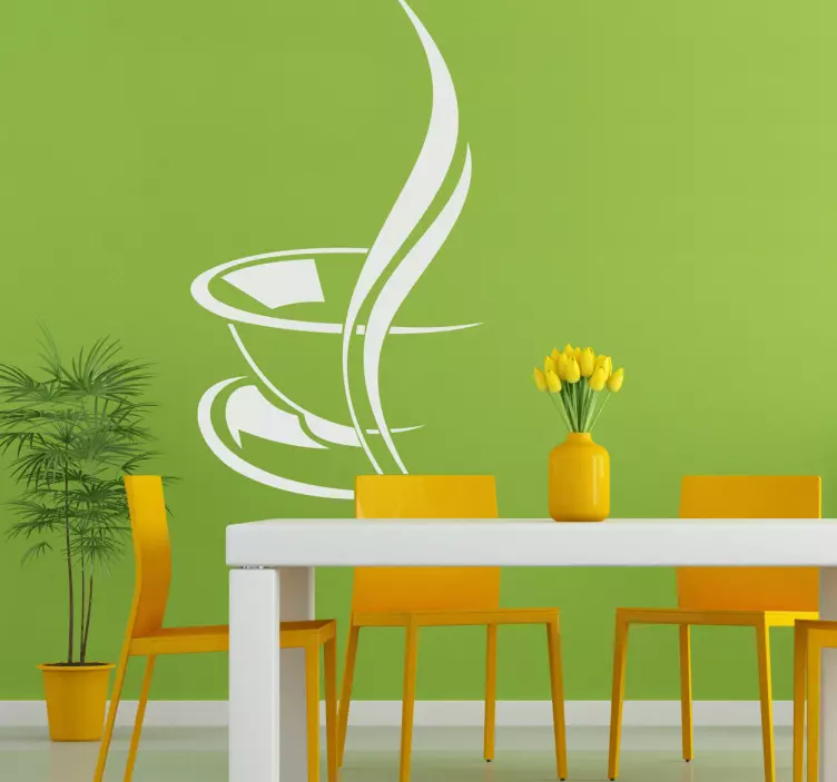 Kahvi Koristetarra - Tenstickers