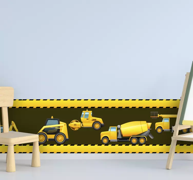 Kaivajan reunan seinäreunus tarra - Tenstickers